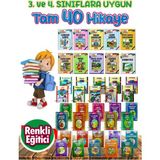 3. Ve 4. Sınıflara Uygun Tavsiyeli Okumayı Sevdiren 40'Lı Hikaye Seti her biri 32-64 sayfa4