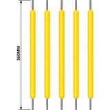3 Volt 360MM Sarı Esnek LED Filament Retro Tungsten Görünümlü Dekoratif Filament (5 Adet)
