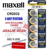 3 Volt Cr2032 Lityum Düğme Para Pil (bios-kepenk-kumanda-hesap Makinesı Lithıum Pili) 3v Para Pil