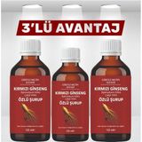 3 x 125 ml Giritli Metin Efendi Kırmızı Ginseng & Epimedyum Kökü & Çakşır Kökü Özlü Takviye Edici Şurup - 3 Şişe