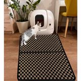 3 XL PREMİUM DESENLİ KEDİ KUMU PASPASI 90 cm x 120 cm