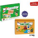3 Yaş Dikkat Seti - Şimdi 3 Yaş Cırt Cırt Vakti Etkinlik Kitabı 2'li Set