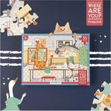 3 Yaş Üzeri Çocuklar Için Eğitici Ve Öğretici Puzzle 35 Parça Yapboz - Neredesin - Hastane Teması