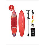 3 Yıl Garantili Kırmızı Interstellar Sup Paddle Board 350 × 82 X 15 Cm /d-ring Montajlı/ Tam Set