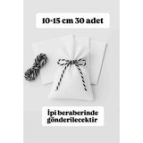 30 Adet 10×15CM Ham Bez Beyaz Renk Bez Kese_bez Poşet