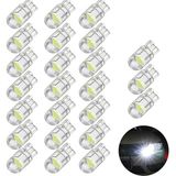 30 Adet 194 LED Ampul 6000K Beyaz, 6000K 68 2825 W5W T10 Kama Cob LED Yedek Ampuller Plaka Işığı, 194 LED Ampul 6000K Beyaz, Kubbe Işığı, Harita Işığı, Nezaket Işığı Için