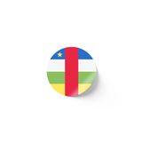 30 Adet - 5.5 cm Sticker Etiket - Vektörel Ülke Bayraklı Central African Republic Orta Afrika Cumhuriyeti Bayrağı