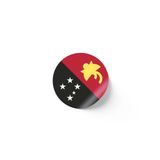 30 Adet - 5.5 cm Sticker Etiket - Vektörel Ülke Bayraklı Papua New Guinea Papua Yeni Gine Bayrağı