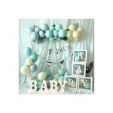 30 Adet Balonlu Babby Şeffaf Kutulu Balon Standlı Balon Konsept Doğum Günü Parti Set Süsü