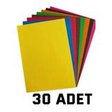 30 Adet Fon Kartonu A4 Boyutu 24X34 Karışık Renkli