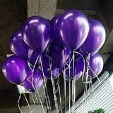 30 Adet Koyu Mor Metalik Uçan Özellikli Balon