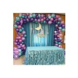 30 Adet Parti Balonu - Mor-Pembe-Lila-Mavi Metalik Balon