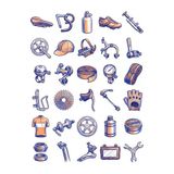 30 Adet Retro Yol Bisikleti Sticker Seti - Laptop, Kask, Matara