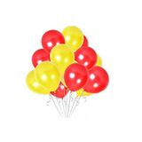 30 Adet Sarı-Kırmızı Metalik Balon Konsepti