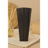 30 Adet Siyah Oda Kokusu Çubuğu Fiber Yumuşak Doğal Bambu Oda Kokusu Yedek Çubuk 24 cm - Çok Renkli
