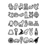 30 Adet Vintage Mürekkep Eskiz Sticker Seti - Laptop Defter Telefon