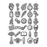 30 Adet Vintage Siyah Beyaz Gravür Eskiz Sticker Seti - Laptop Scrapbook Ajanda İçin