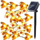 30 Arı LED 4 Metre Solar Aydınlatma Gün Işığı Bahçe Balkon Ağaç Saksı Dekoratif Aydınlatma