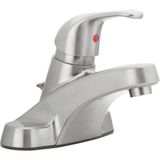 30-B410-AV-BN Watersense Sertifikalı Banyo Lavabo Bataryası, Fırçalanmış Nikel Tek Kulp | 1.2 Gpm Akış, 3 Delikli, Dekoratif Kol Kolu, Damlatmayan Kartuş, Açılır Tahliye, Watersense Sertifikalı, Vanit - Adaçayı Yeşili