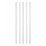 30 cm 11 mm Kalın Silikon Çubuğu 5'li Paket Şeffaf Sıcak Silikon Yapıştırıcı Çubuk Silikon Tabancası Uyumlu Güçlü Yapışma Hobi El Sanatları Ahşap Plastik Karton Kumaş İçin