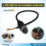 30 Cm 4 Pin aviation dişi soket Kısa Kamera Kablosu