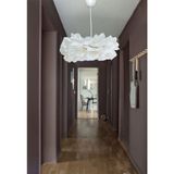 30 cm Beyaz Midi Boy Çiçek Avize – Beyaz El Yapımı Dekoratif Modern Minimalist Tasarım - Yok