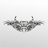 30 cm Boğa Deseni Folyo Sticker