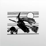 30 cm Cadı Folyo Sticker