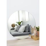 30 Cm Çap Çerçevesiz Yuvarlak Ayna 30 X 30 Gümüş