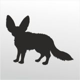 30 cm Çöl Tilki Folyo Sticker