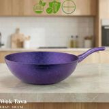 30 Cm Granit Wok Tava - Violet