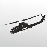 30 cm Helikopter Folyo Sticker