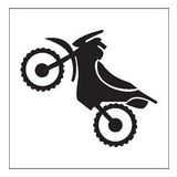 30 cm Motorsiklet Folyo Sticker