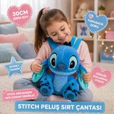 30 Cm Stitch Peluş Sırt Çantası Yumuşacık Peluş Çanta Sevimli Tasarım Günlük Ve Hediye