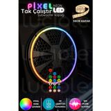 30 Cm Subwoofer Uyumlu Neon Pixel Led Hoparlör Kapağı – Tekli, Rgb , Sese Duyarlı, Rf Kumandalı 12v