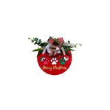 30 cm Yılbaşı Kapı Süsü | Christmas Kapı Dekoru | Çam Ağacı ve Kar Tanesi Temalı (Patili)