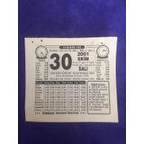 30 Ekim 2001 Takvim Yaprağı - Nostalji Koleksiyonluk Takvim Yaprağı B