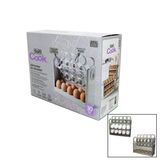 30 Hazneli Buzdolabı Yumurta Organizeri Yaylı Katlanır Raf - Zaman Kayıt Fonksiyonu - Renk Beyaz (5517)