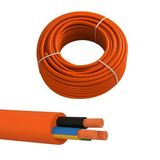 (30 Metre) %100 Bakır Çok Telli 3X2.5 Mm Elektrik Kablosu Turuncu Elektrikli Araç Şarj Uygun Uyumlu