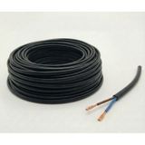 30 Metre 2x1.5 Cca Ttr Elektrik Uzatma Kablosu Çok Telli Siyah 1