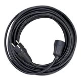30 METRE 3x2,5 MM CCA TTR TEKLİ SİYAH RENK TOPRAKLI KAUÇUK SEYYAR ELEKTRİK KABLOSU