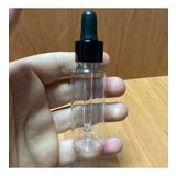 30 Ml Plastik Şeffaf Şişe Cam Damlalıklı , Siyah Metal Kapaklı , 30 Cc Cam Damlalıklı PE Şişe x 10 Adet