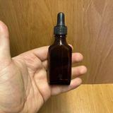 30 Ml Siyah Plastik Kapaklı Yassı Amber Cam Damlalıklı Şişe , 30 Cc Kahverengi Damlalıklı Şişe x 6 Adet