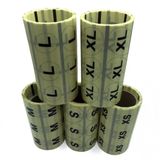 30 Mm Yuvarlak Seffaf Uzerı Baskılı Beden Etıketı ( S) 500 Lu Sarım