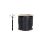 30 Mt Cat6 Cat 6 Kalin Internet Kablosu 30 Metre Patch Ket Siyah Iç-Dış Ortam Kablo