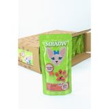 30 Paket Mhauw Kediler İçin Tavuklu Ödül Mama Püre 80 Gr