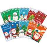 30 Paket Noel Mini Spiral Not Defterleri,Kış Kardan Adam Mini Not,Noel Tema Parti Malzemeleri