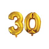 30 Yaş Sayı Folyo Balon Gold 40 İnç 100 cm