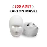 300 Adet, Karton Maske, Boyanabilir, Eğitici Maske Boyama, Etkinlik Ve Hobi Maskesi