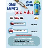 300 Adet Mcqueen Okul Etiketi Kişiye Özel Isme Özel Kalem Etiketi Defter Etiketi Kitap Etiketi